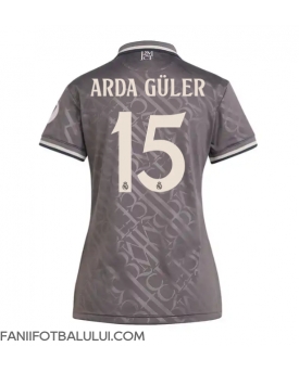 Real Madrid Arda Guler #15 Tricou Fotbal Replică 2024-25 Femei Treilea